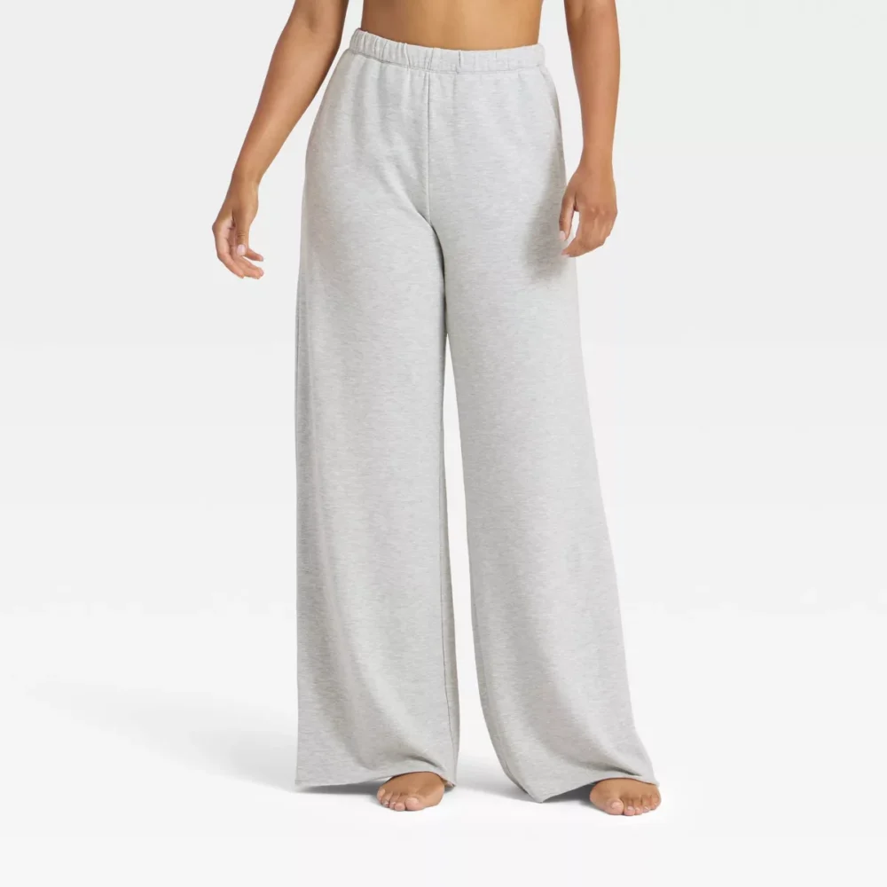 100 % Cotton Rich French Terry Wideleg pants