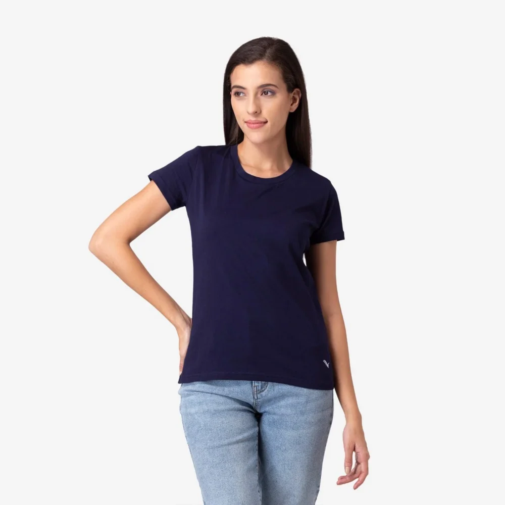 Recycled Cotton BASIC CREW NECK T shirt