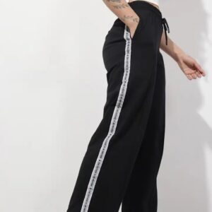 100 % Cotton Rich French Terry Regular Fit Track Pants with Side Pockets