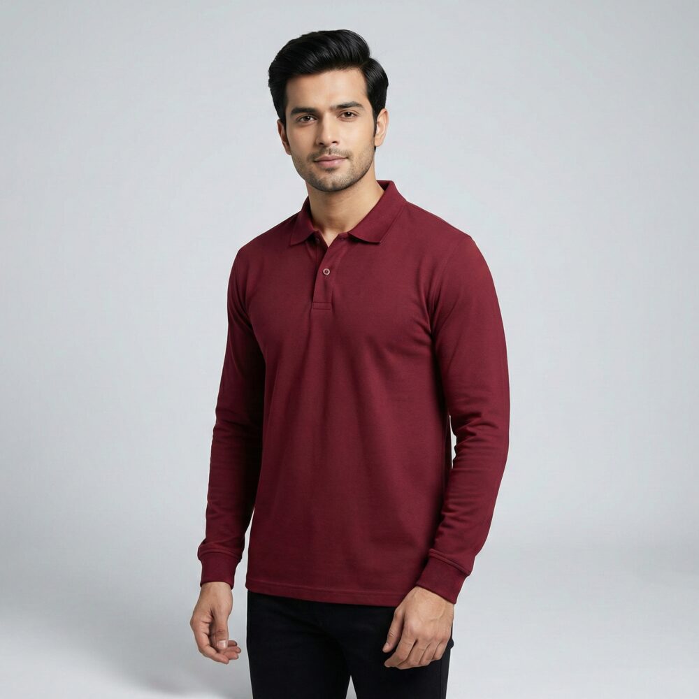 Men’s Full Sleeve Polo T-Shirt