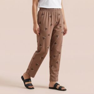 100 % Cotton Relaxed fit Printed Pyjama with Pockets