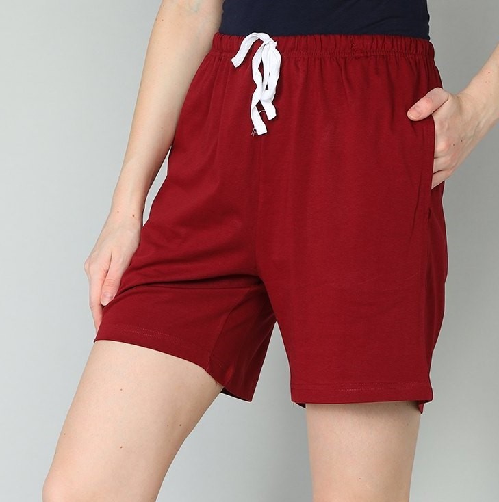 100 % Cotton rich French Terry Regular Fit Shorts with Side Pockets