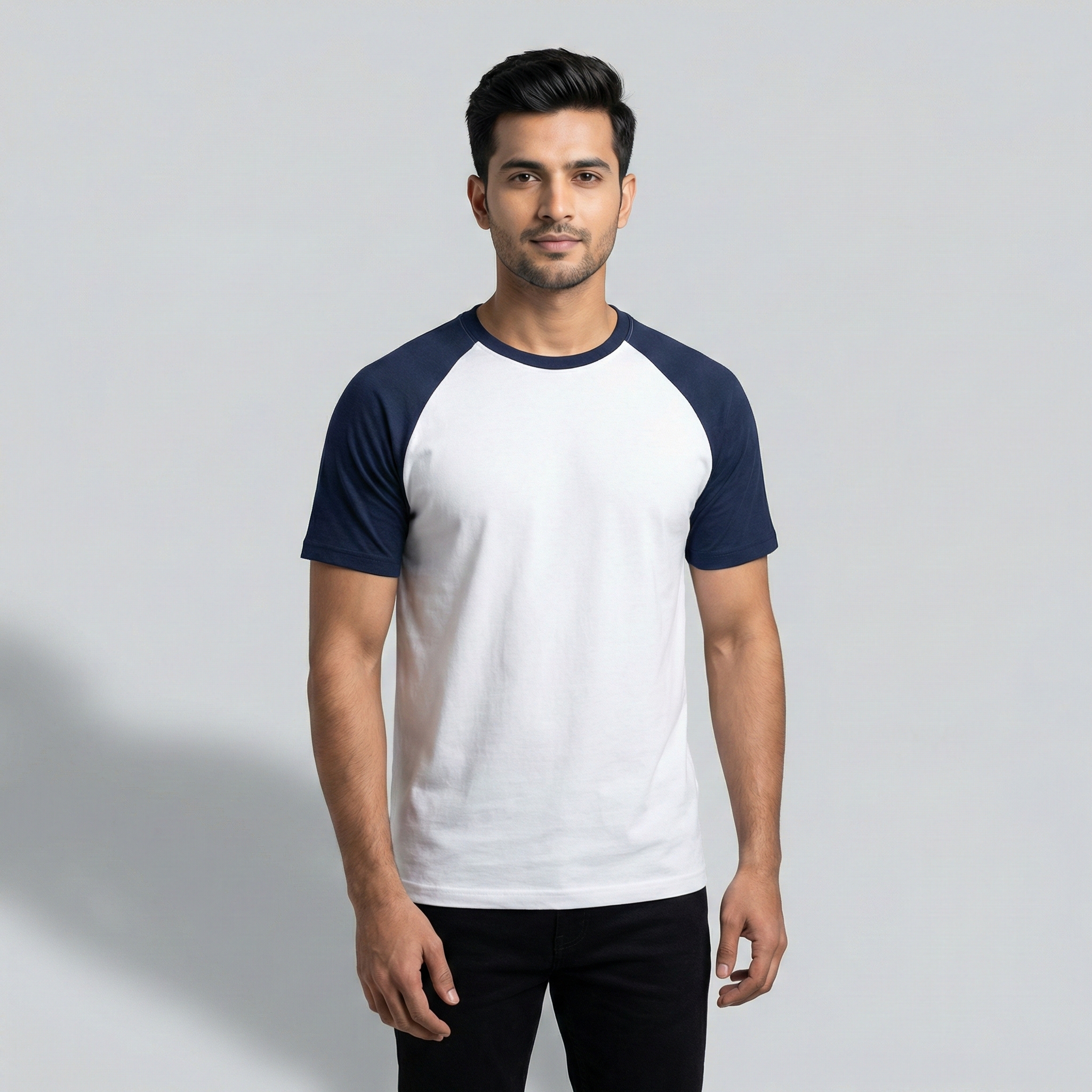 Men’s Crew Neck Raglan Sleeve T-Shirt