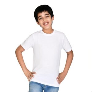 Blended Cotton Kids Crew Neck T shirt